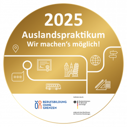 DIHK-Unternehmensplakette Berufsbildung ohne Grenzen, Gold 2025